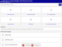 Tablet Screenshot of laxmirubberindustries.com